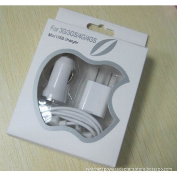 3 In 1 Iphone Charger Kit With 6 Pin Usb Cable For Ipod Iphone And Mp3